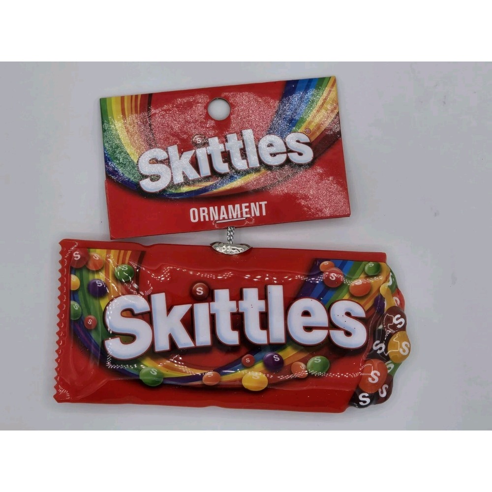 Skittles Candy Novelty Decoupage Christmas Tree Ornament‎ by New Ruz - NWT
